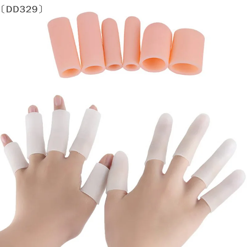 〔DD329〕5 Pcs Silicone Gel Tube Bandage Finger Toe Protector Foot Pain Relief Feet Care