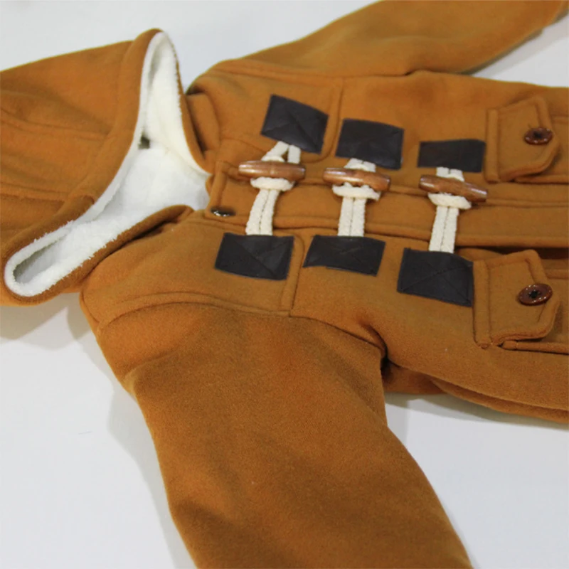 Winter Baby Boy Clothes Kids Coat Korean Casual Fashion Hooded Warm Fleece Jackets Outerwear Children Boutique Clothing BC1185