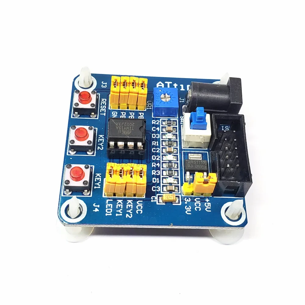 Neues Attiny 13 AVR-Entwicklungsplatinenmodul mit USB-Stromkabel für Attiny 13 AVR Learning Experiment Board Entwicklungsprüfplatine – Detail 8