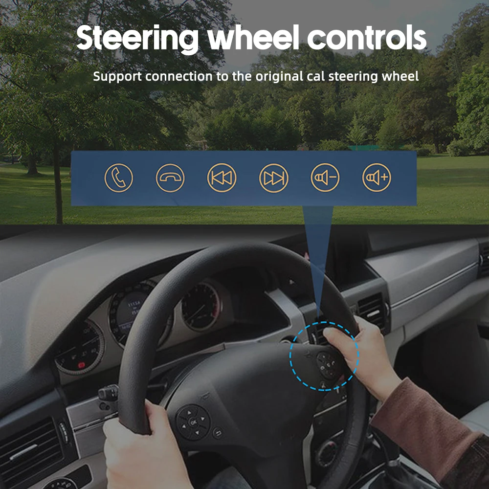 Car Multimedia Player WIFI+4G Android 10 Carplay, Android Auto 7 Inch Car Stereo GPS 4 Cores Universal 2 Din 10.0 4+64G