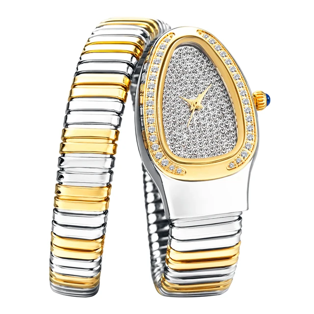 Diamond Woman Watch - Gold , Silver Bracelet 8