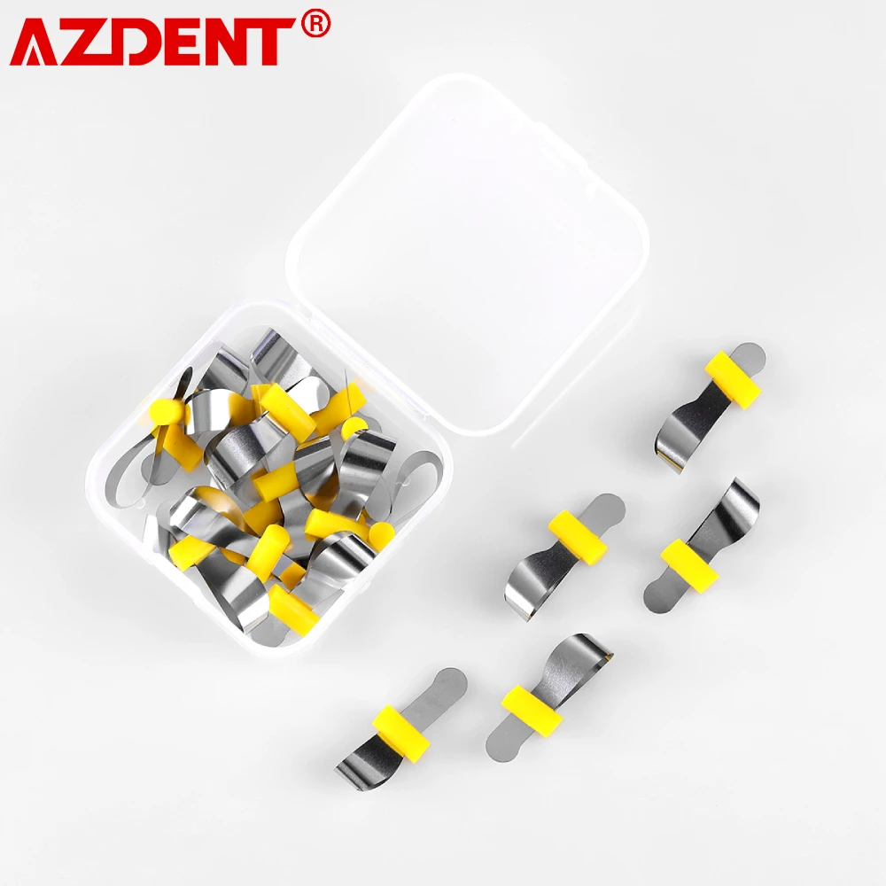 Azdent Dental Forming Sheet Matrici Metalliche Sagomate Sezionali Ortodontiche Poliestere Adulti Odontoiatria Matrix Material Tools