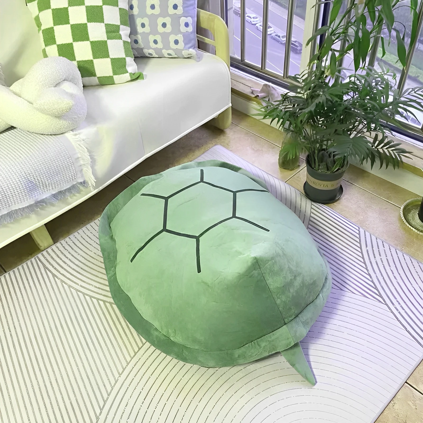 거북이 쉘 봉제 장난감 베개, 어린이 성인 침낭 박제, 부드러운 거북이 쿠션, 창의적인 장난감, 크리스마스 선물, 80 cm, 100cm