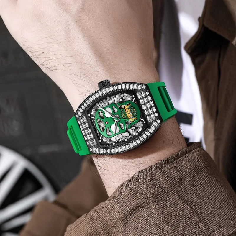 Top Luxury Skeleton Luminous Waterproof Automatic Men's es Tourbillon Mechanical_voghion.com