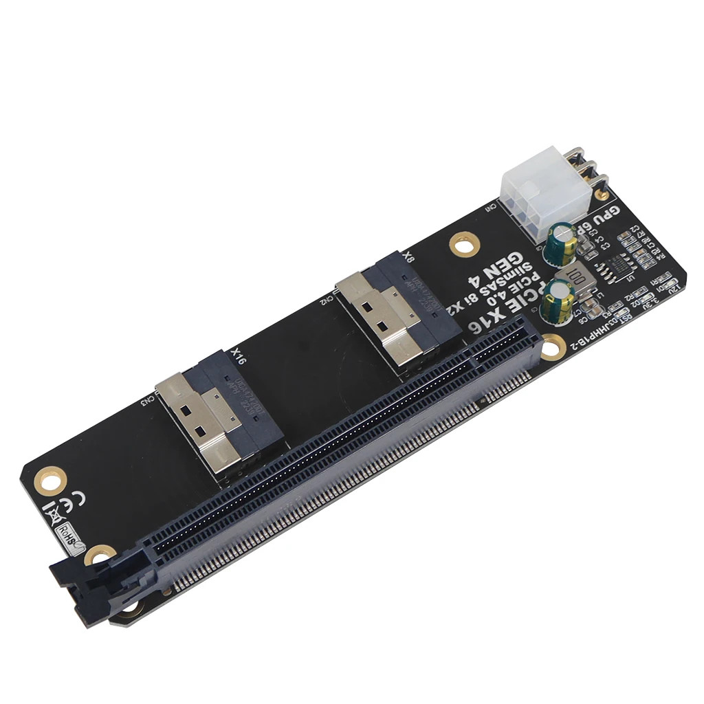 Amazon.co.jp: SlimSAS 8i デュアルポートからPCIe x16スロット