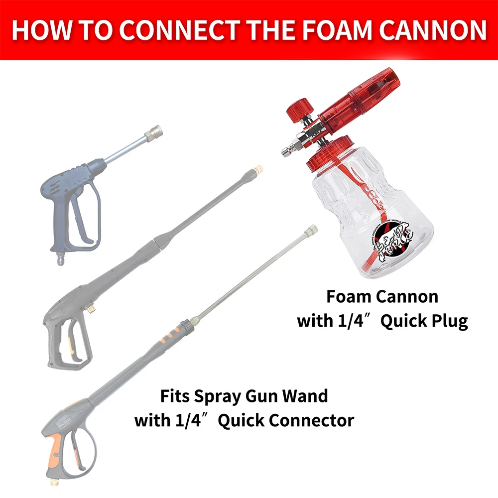 High-Performance Aluminum Foam Lance Nozzle for Car Wash