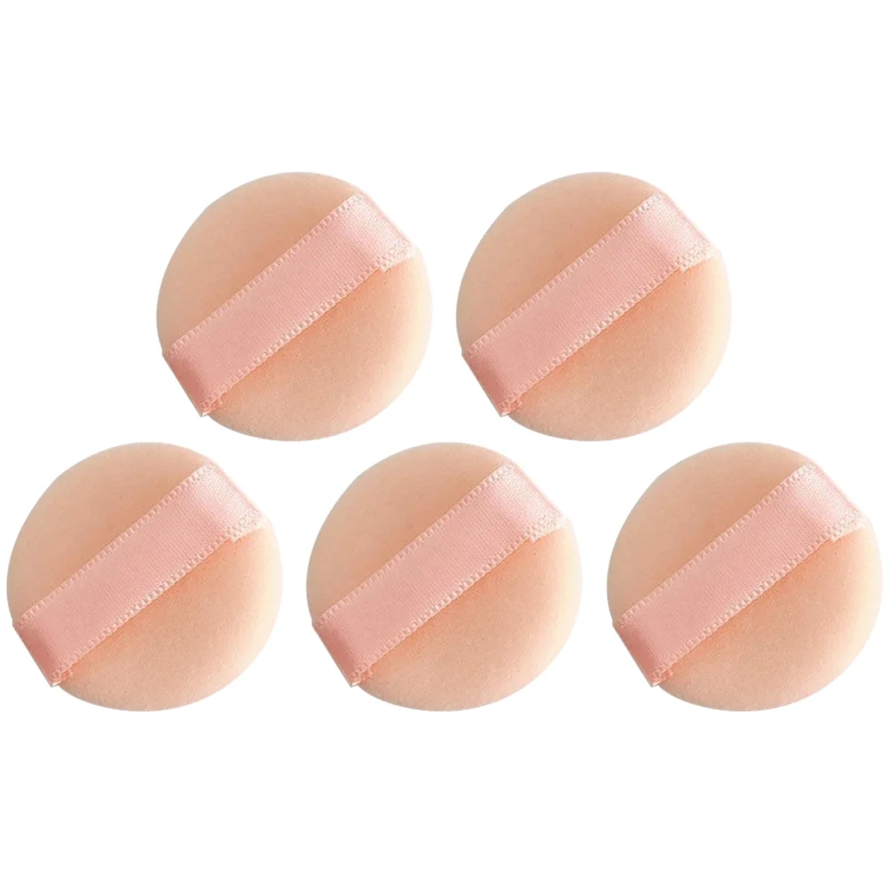 5 Pcs under Eye Puff Sponge Powder Concealer Practical Puffs Flocking Comfortable Makeup Girl Blender Sponges 6
