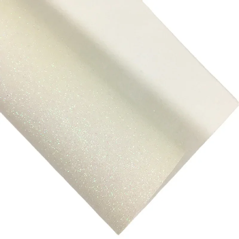 Luminous Glitter PU Leather Fluorescent Fine Powder Leather Handbag Luggage Material Night Glow Artificial Clothing Fabr