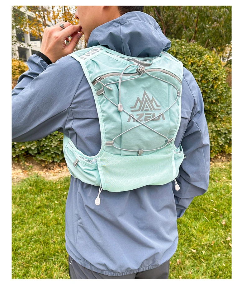 Outdoor Trail Running Backpack Ultralight Running Race Hydration Vest Breathable Jogging Vest for Marathon Cycling Hiking Trail