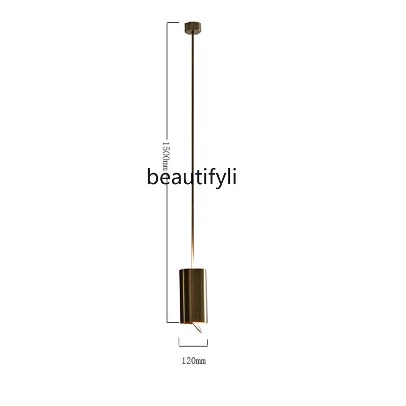 

Nordic Personalized Simple Metal Designer Sample Room Bedside Minimalist Creative Bar Chandelier