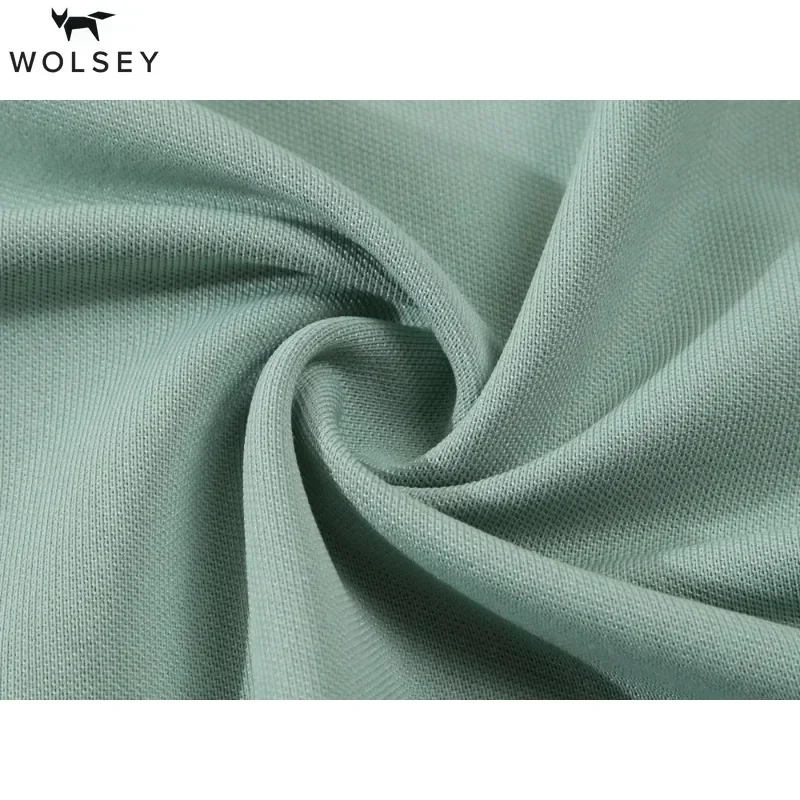 Wolsey Men Golf Polo Shirt Short Sleeve Knitted T-shirt Collar Perforated Design polo shirt mens shirts