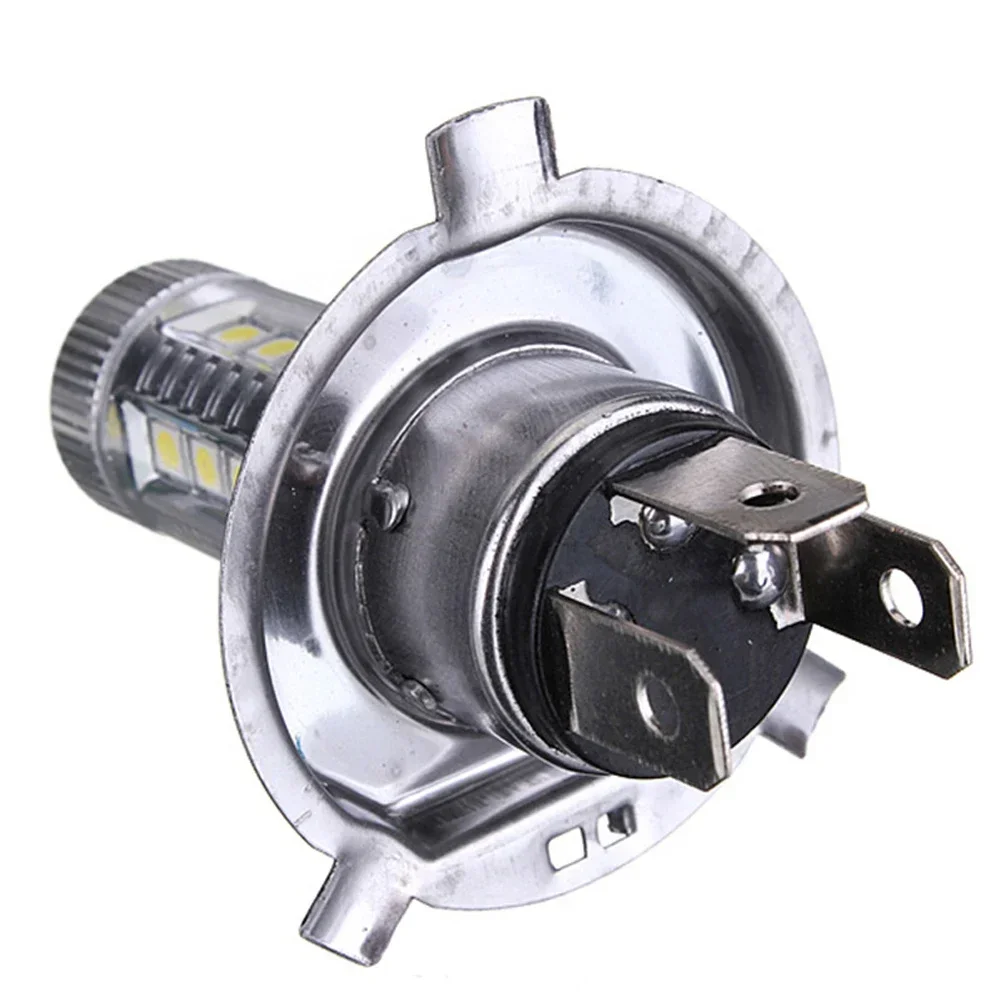 White LED Headlight Bulb H4 6000K High Low Beam IP67 Waterproof