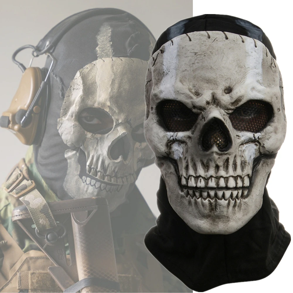 Fantasma crânio facial máscara crânio Punisher exterminador Reaper  Balaclava Tactical máscara Halloween Costume de treinamento de esqui 2.0 -  AliExpress