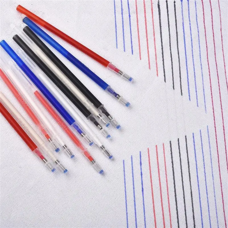 고온 사라지는 펜 리필 화이트 블루 레드 페이드 DIY 공예 재단사 액세서리, 의류 신발 특수 페이드 펜, 10 개