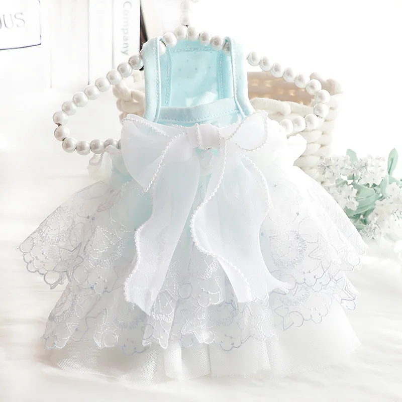 Pet Dress Pet Dog Clothes dog INS style cut small Dog Summer Skirt Dress Beautiful Puppy Clothes Thin Dog Clothes Pet Supplies puppy pet clothse