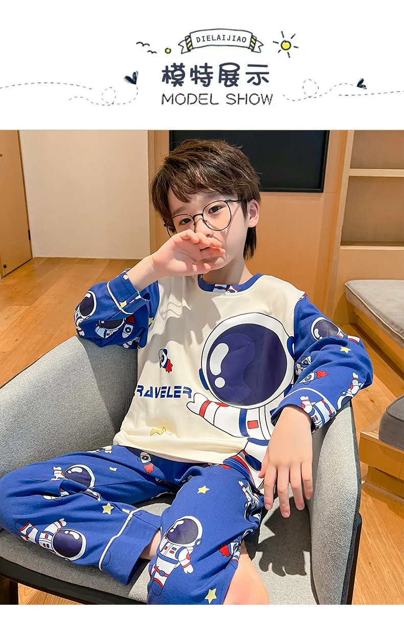 Loungewear Spiderman Boy Children's Pajamas Sets for Children Men's Boy's Pajama Sleepwear Robe Clothing Mother Kids