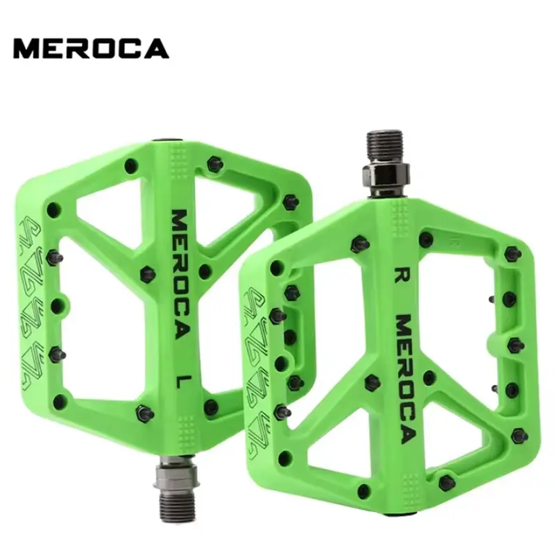 Meroca Bike Pedal Nylon Fiber Bearing Pedal For MTB Lightweight Extra Large Size Non-slip Wear-resistant Bicycle Accessories - Image 10