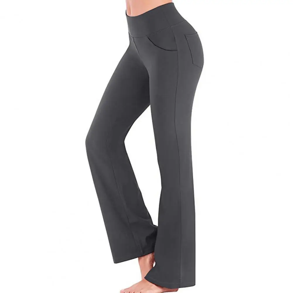 Women Yoga Pants Wide Leg Stretchy 
