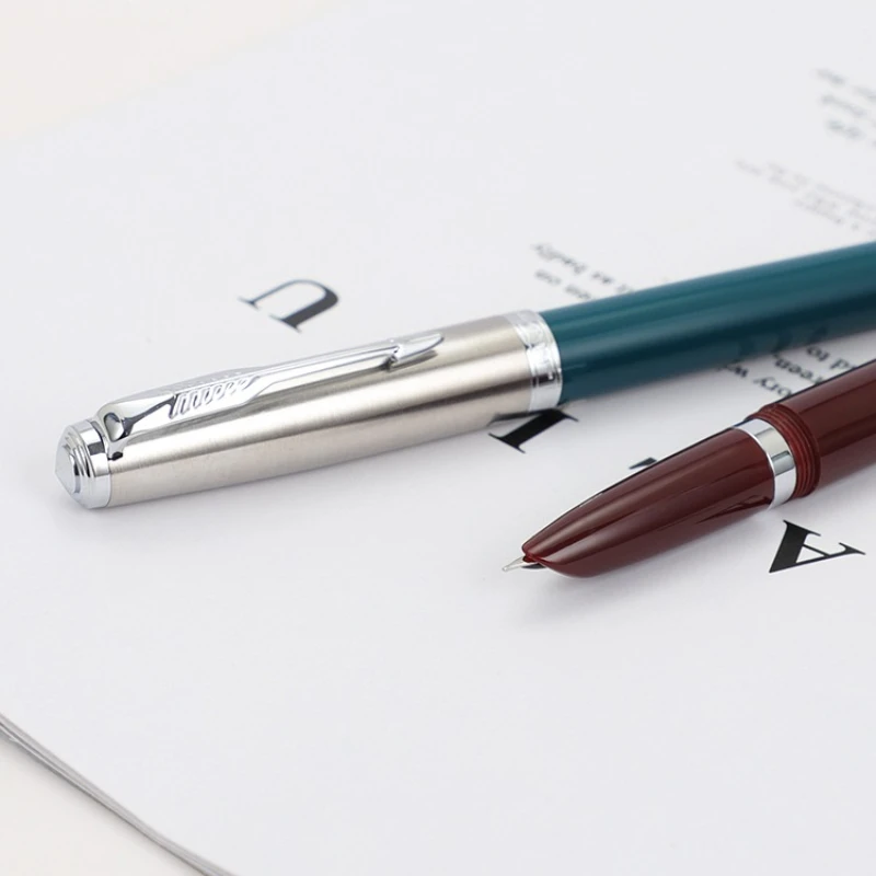 JINHAO 86 Fountain Pen Silver Cap with Clip 0.5mm Resin Classic Ink Pen Student Office School Supplies Stationery PK 9019 3