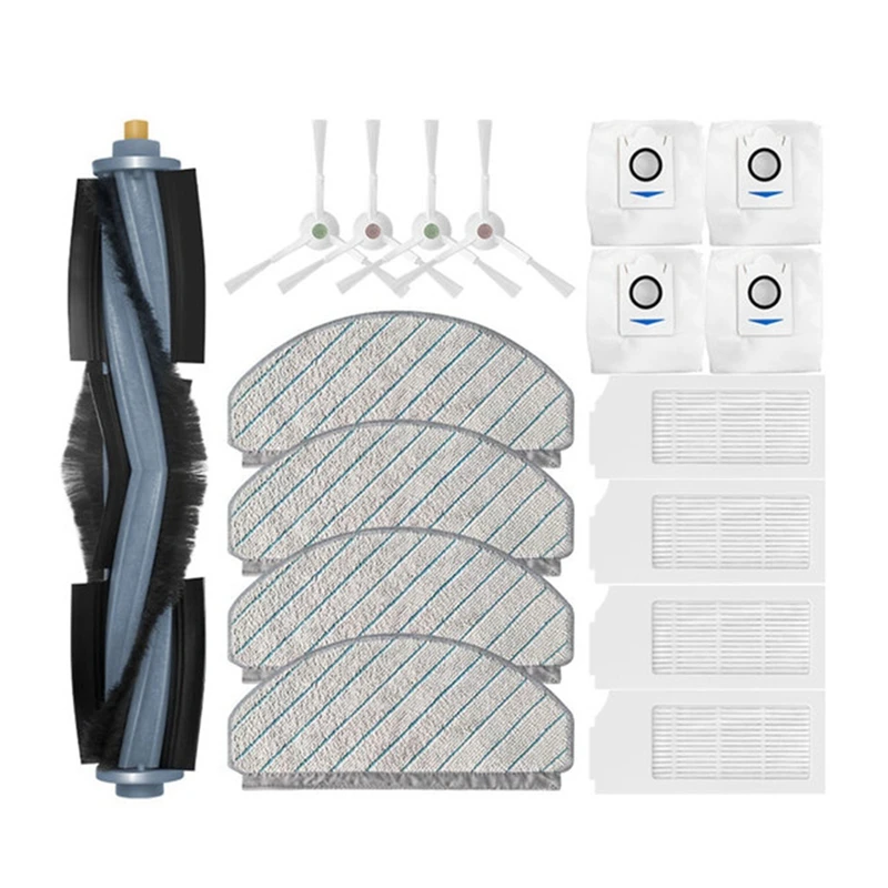 

Запасная часть для робота-пылесоса Ecovacs X1 Plus/T10 Plus, основная боковая щетка, фильтр НЕРА, пылесборник, тряпичная тканевая крышка