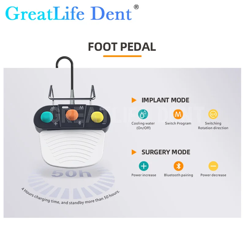 GreatLife Dent Dental Piezo Surgery & Implant Motor 2 in1 SURGIC TOUCH Surgical Drilling Piezosurgery Bone Cutter Implant Device