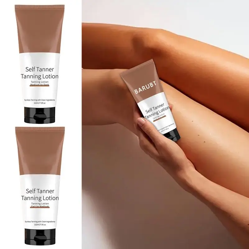 222ml Summer Skin Self Tanning Cream Sunless Self Tanner For Face Body Natural Glow Body Bronzer Easy Use Bronzing Lotion