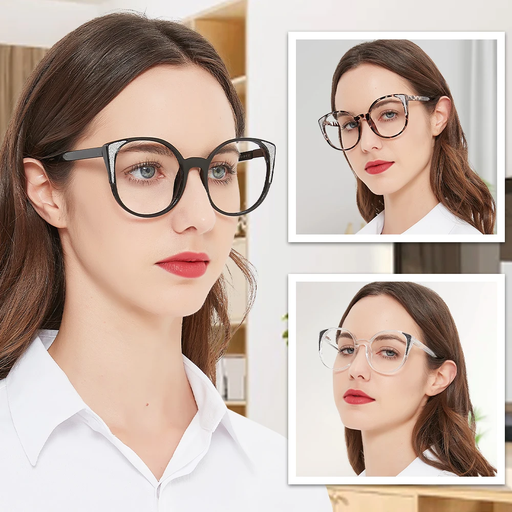 Occhiali da lettura con montatura rotonda per donna occhiali da