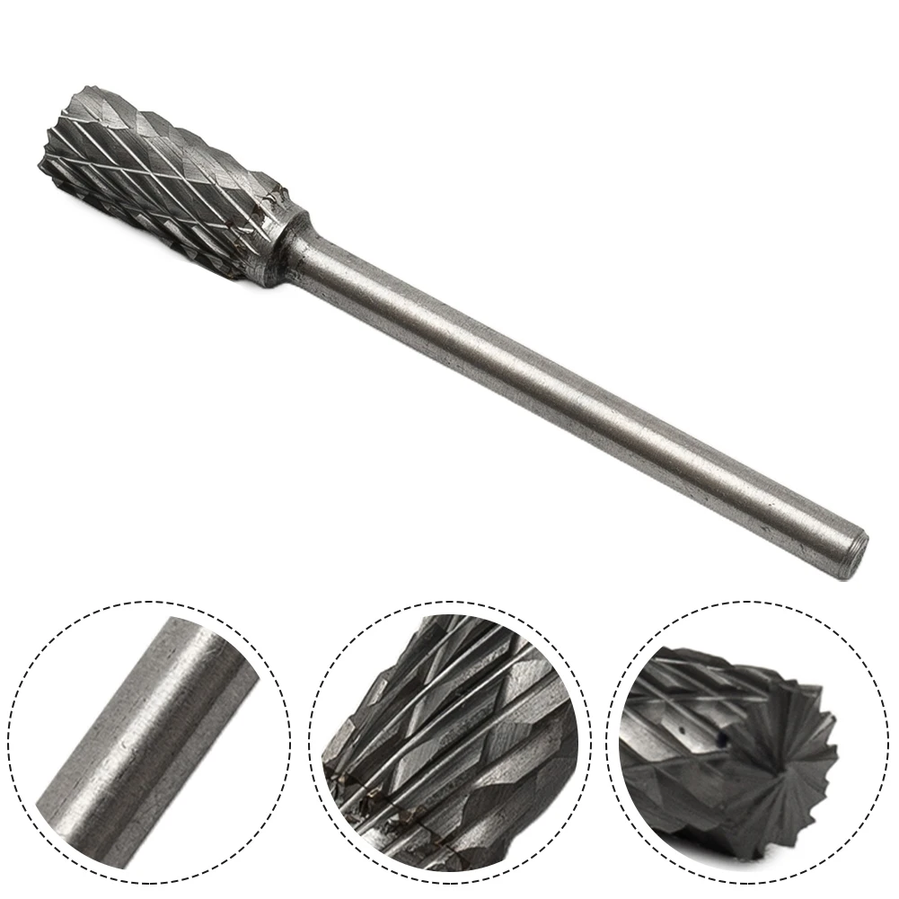 1PCS Carbide Burrs Drill Bits 3mm Shank Drawing Tungsten Hard Alloy Steel Rotary File Hand Tool Grinding Head Accessories