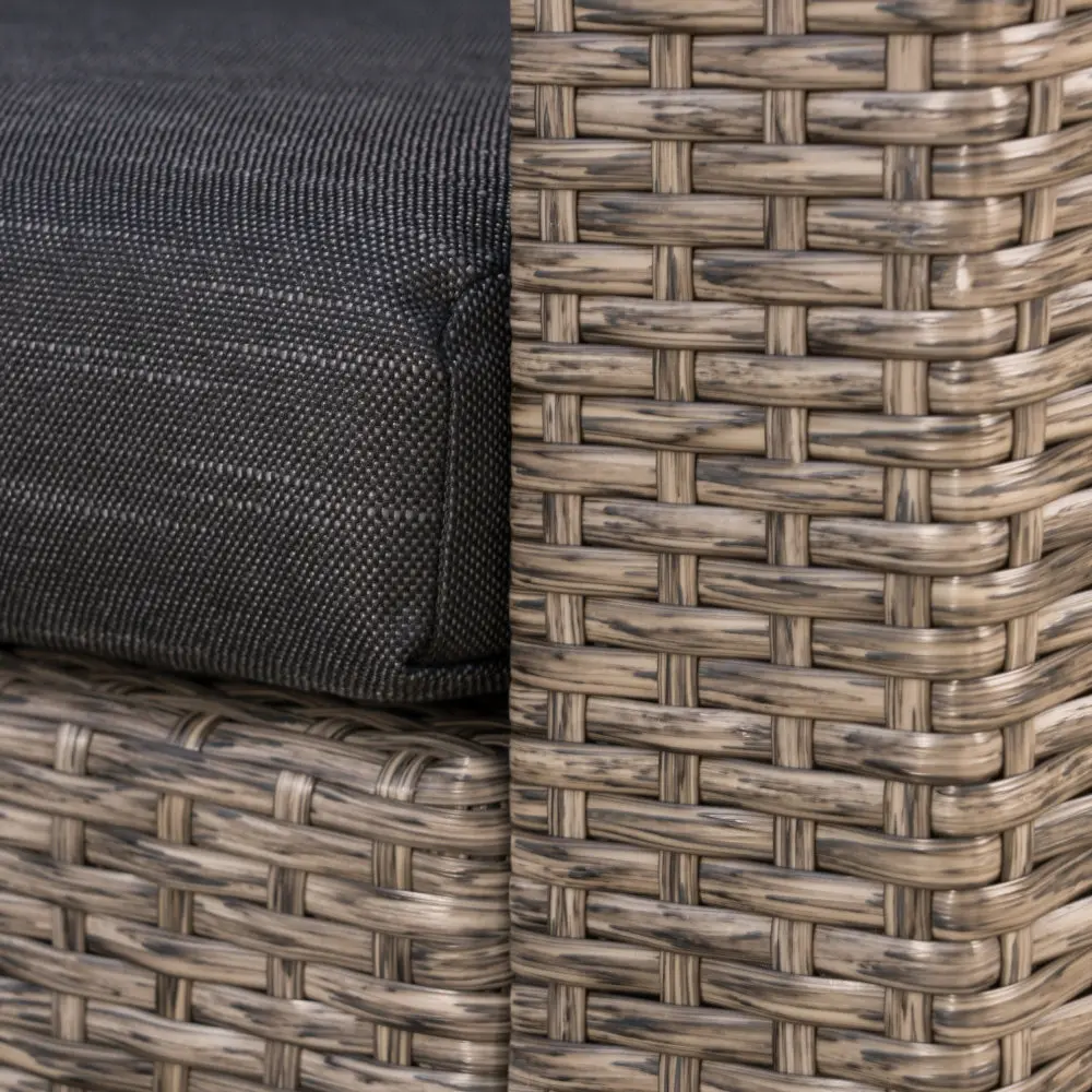 Patio Seater Sofa Outdoor Furniture Outdoor Couch Deep Seat Hight Backrest W Anti-Slip Cushions Rattan Furniture