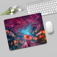 Anime Sakura Rubber Small Office Student Gaming Thickened Large Writing Pad Non-slip Cushion Mouse Pad for PC Gamer Mousemat 2