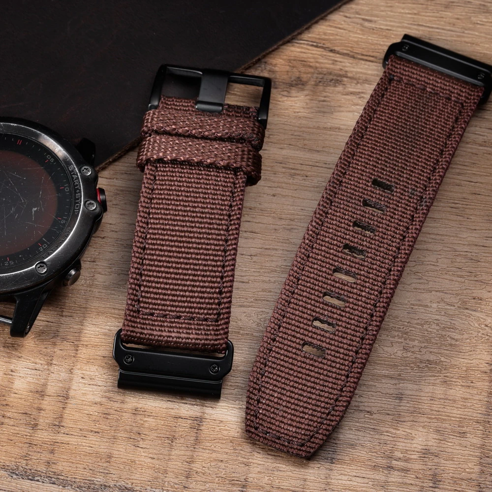 Compatible With Garmin Watch Band Nylon Sports Military Wrist Strap For