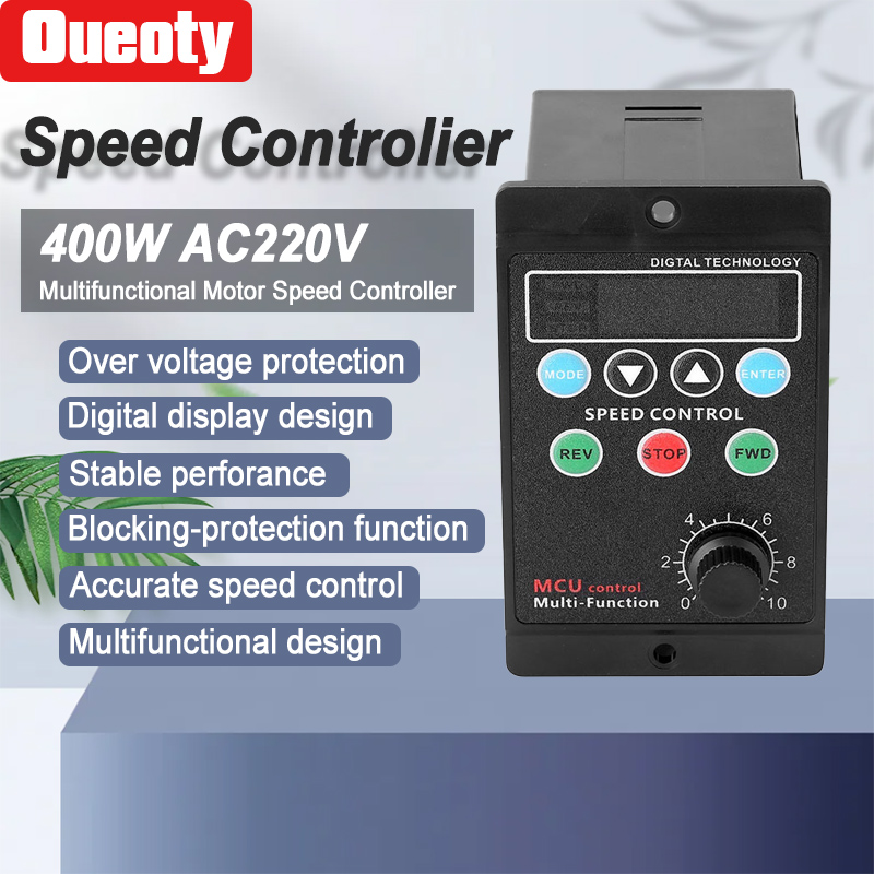 Intelligent Motor Speed Regulator Digital Display UX52 Multifunctional Programmable AC Motor Speed Controller Electronic Switch