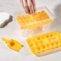 Ice Trays for Freezer with Lid & Bin, Ice Cube Tray Making 68 pcs Ice Cubes, Easy Press to Release Ice 5