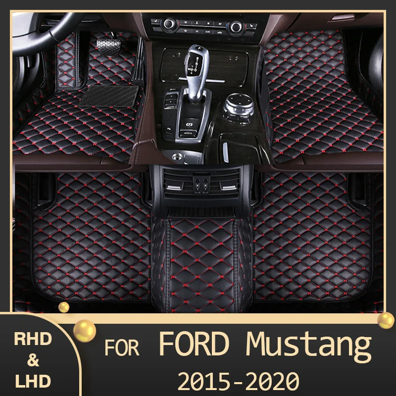 Midoon Car Floor Mats For Ford Mustang 2015 2016 2017 2018 2019 2020 2021 2022 Custom Auto Foot