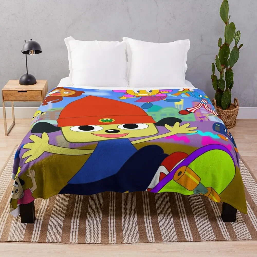 Parappa The Rapper Anime Poster Throw Blanket Softest Funny Gift Sofa Coperte