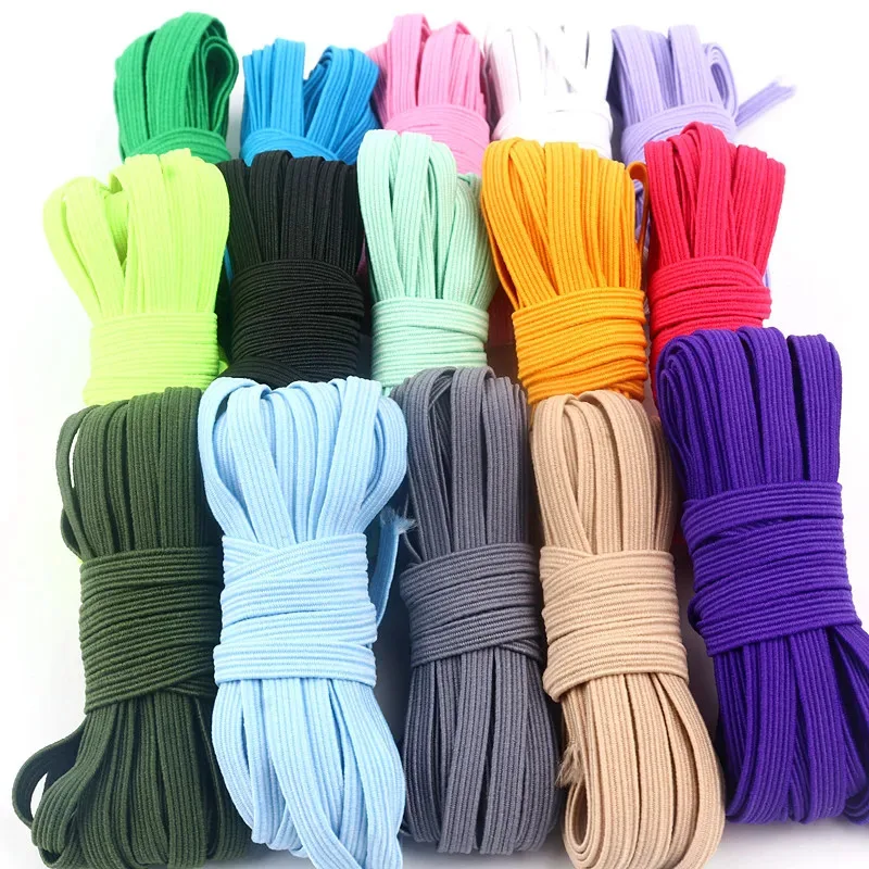 Sewing Elastic Band 5meter 6mm Polyester For Garment Sewing Accessories