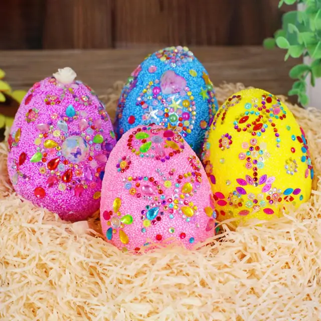 1 Set Handmade Toys Exquisite Lovely Party Props DIY Craft Easter Eggs Toy   Eggs Toy  for Boys Girls 5
