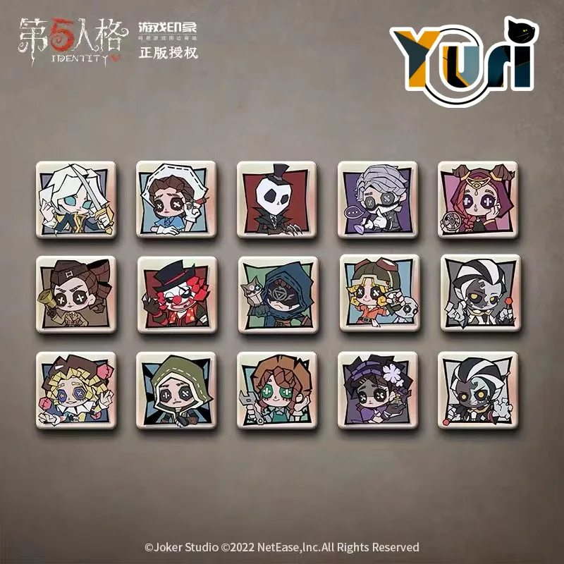 

Yuri Identity V Naib Subedar Aesop Carl Official Original Badge Brooch Pin Refrigerator Stick Game Cosplay Props C