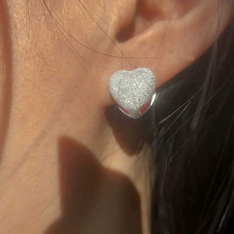 ピアス +ENGBROX+ silver925shimmering heart earring EBEA22068 S925 Sterling Silver Sparking Heart Earrings for Women Ear
