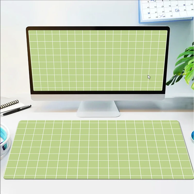 

Green Mousepad Eye Protection Rubber Desk Mat Non-slip Large Mouse Pad Gaming Kawaii Pc Accessories Cute Computer Desks Keyboard