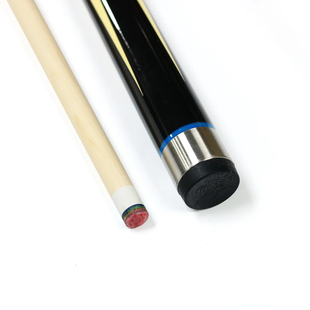 고품질 1/2 조인트 당구 큐 13mm 팁 58인치 길이 메이플 우드 샤프트 하프 조인트 풀 큐, 18-20온스