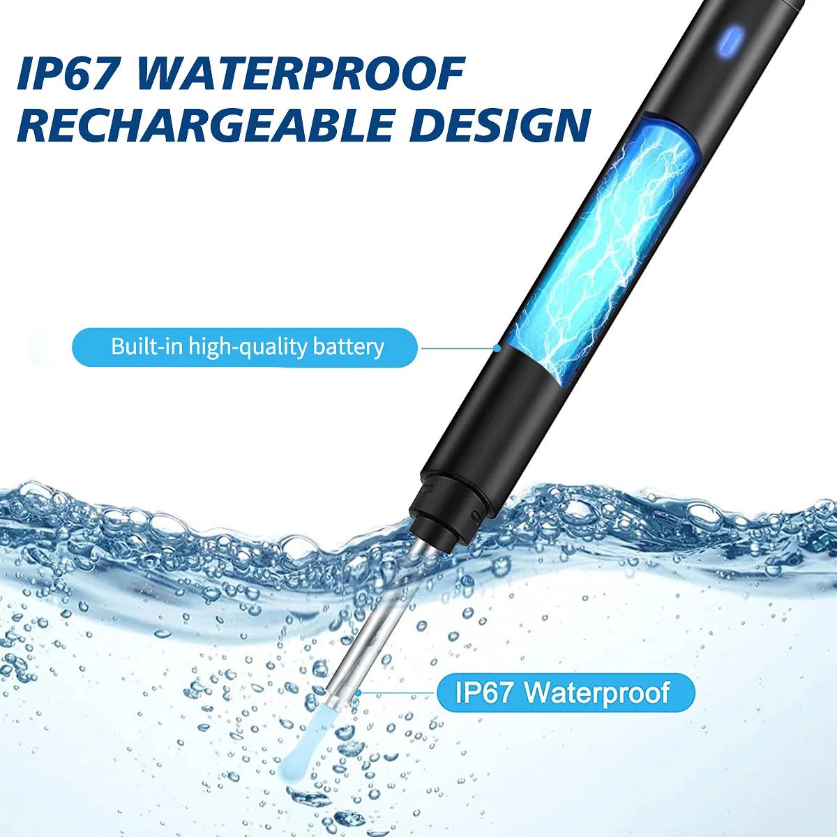 إزالة شمع الأذن، منظف الأذن مع الكاميرا، مجموعة إز...