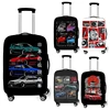 Japan JDM Racing Car Print Luggage Cover for Travel Engine Elastic Trolley Case Protective Covers Anti-dust Suitcase Covers 1