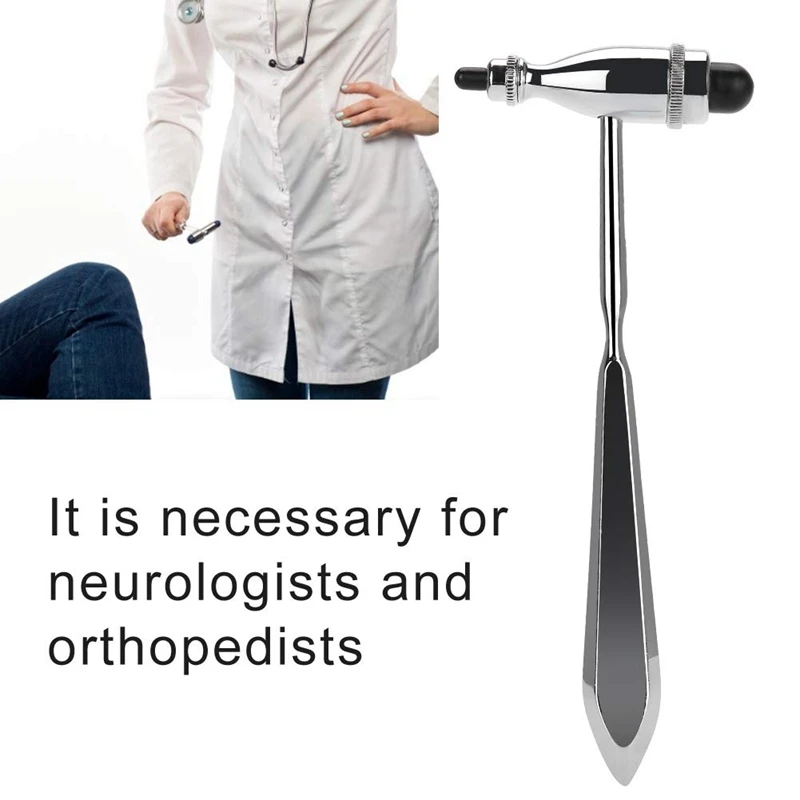 Hot Sale Neurological Hammer, Zinc Alloy Percussion Hammer Neurological Reflexs Diagnostic Mallet Medicals Examination Hammer 2