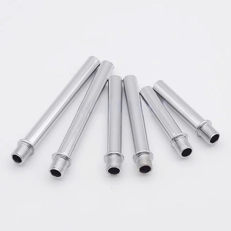 Chrome M10 Single-head Male Threaded Pipe Connector for G4 Lamp holder