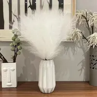 10PCS Artificial Pompous Grass Pompass Branches Fake Fluffy Stems Plants Vase Filler for Home Boho Decor Flower Arrangement 4