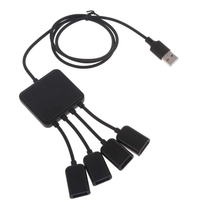 Hub Usb A 4 Cavo Ricarica Usb Splitter Usb Portatile Per Ventola Usb Moause Tastiera Trasferimento Dati Ad