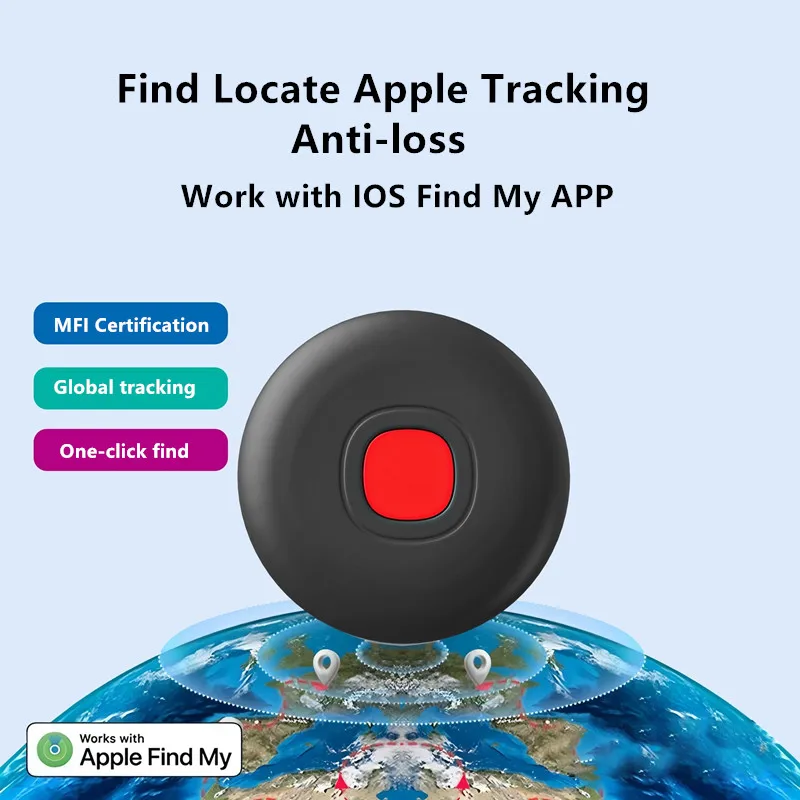 Bluetooth Smart Tags Anti-lost GPS Tracker AirTag Work Find My APP Tracking Locator Global positioning Device Search Finder item