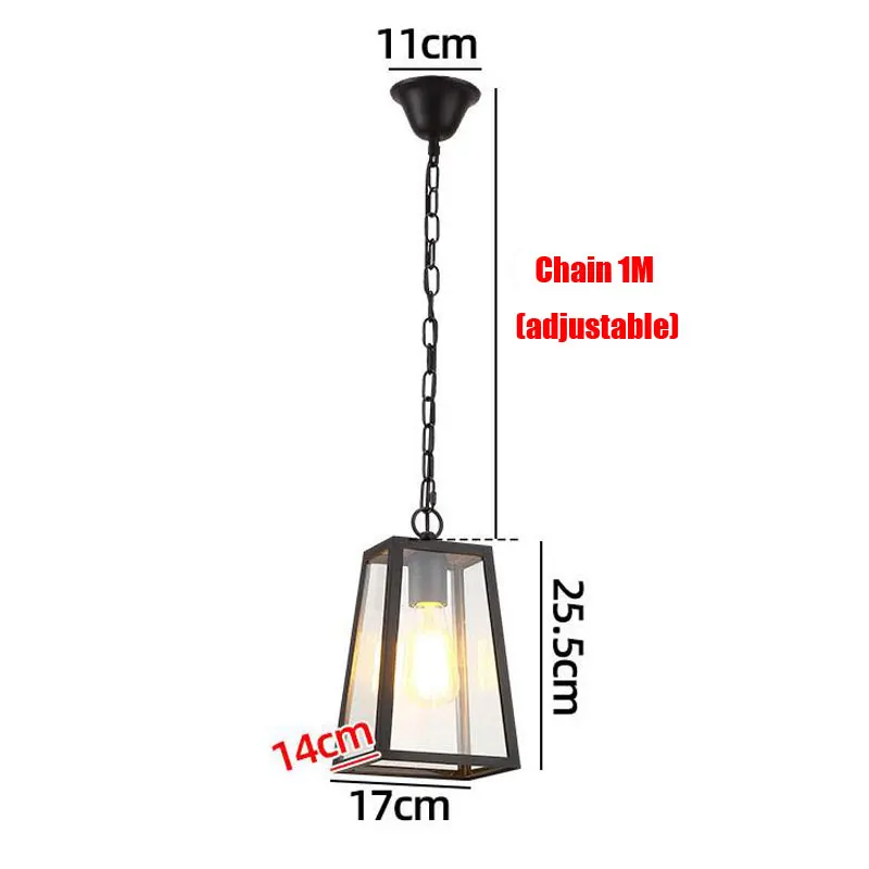 European Retro Restaurant/Bar/Cafe Chandelier Outdoor Pavilion/Aisle/Corridor/Garden Courtyard Pendent Light