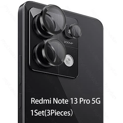 Enhanced Metal Ring & Tempered Glass Camera Protector - Premium Back Lens Cover (RedmiNote13 Pro 5G)